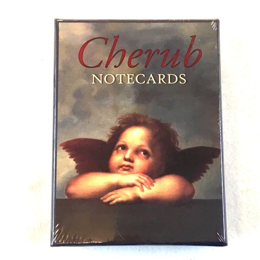 Cherub Notecards & Envelopes 2 Designs New in Sealed Box NWT